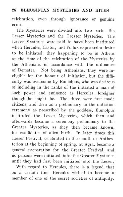 The Eleusinian mysteries & rites. - The Masonic Trowel