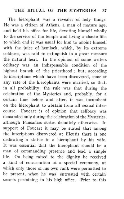 The Eleusinian mysteries & rites. - The Masonic Trowel
