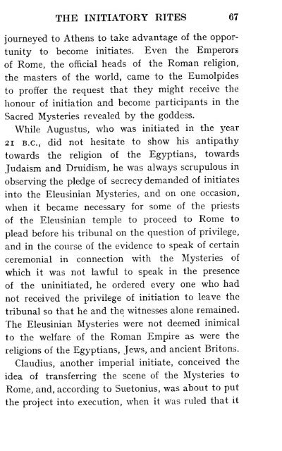 The Eleusinian mysteries & rites. - The Masonic Trowel