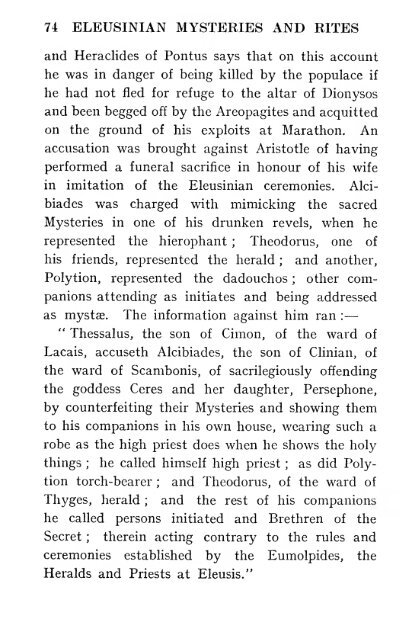 The Eleusinian mysteries & rites. - The Masonic Trowel