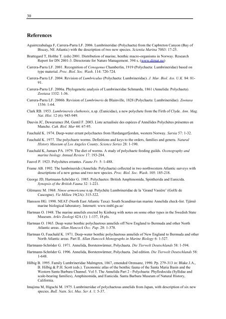 Guide to identification of Lumbrineridae - NMBAQC