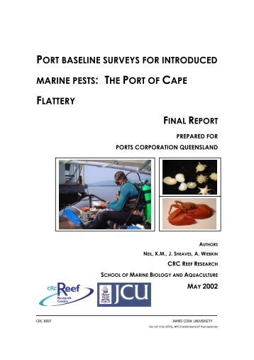 Port baseline surveys for introduced marine pests- The ... - Cairns Port