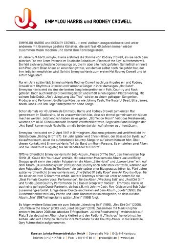Pressetext PDF - Karsten Jahnke Konzertdirektion GmbH