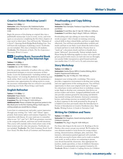 Download - Emory Continuing Education - Emory University