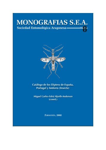Monografía S.E.A, vol.8 [pdf] - Sociedad Entomológica Aragonesa