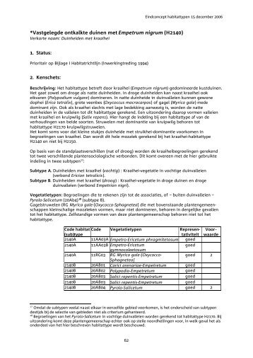 *Vastgelegde ontkalkte duinen met Empetrum nigrum ... - SynBioSys
