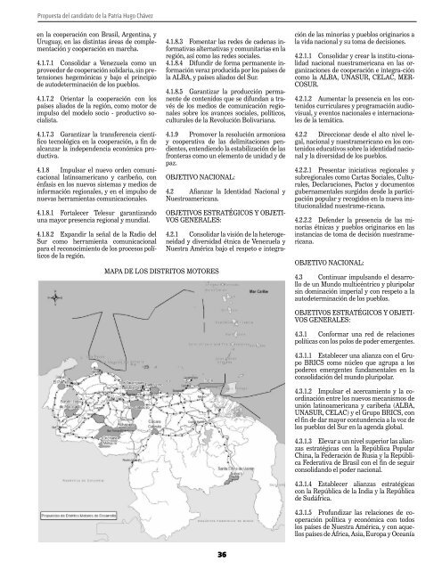 ProPuesta del Candidato de la Patria Comandante Hugo CHávez