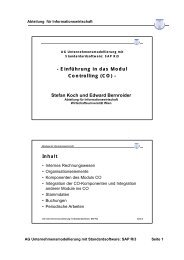 - Einführung in das Modul Controlling (CO) - Stefan Koch und ...