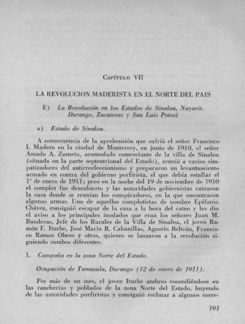 Capítulo VII. La Revolución Maderista en el Norte - Bicentenario