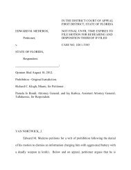 EDWARD M. MEDEROS, Petitioner, v. STATE OF FLORIDA ...