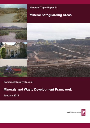 Mineral Safeguarding Areas - Somerset County Council