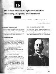 Tweed-Merrifield Edgewise Appliance - The Charles H. Tweed ...