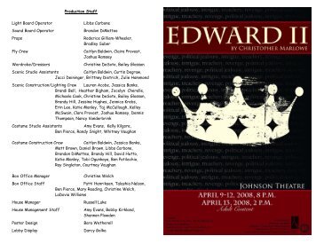 Edward II Program insert