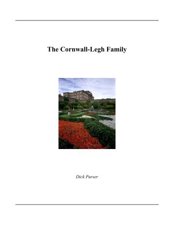 The Cornwall-Legh Family - leigh