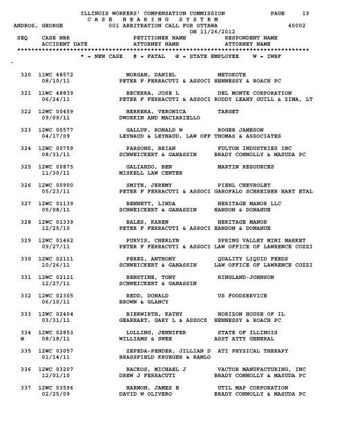 illinois workers' compensation commission page 1 - IWCC - State of ...