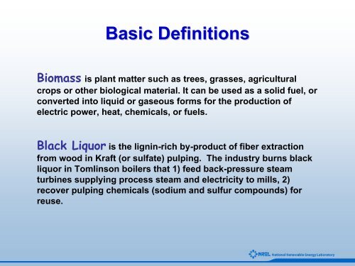 An Introduction to Biomass Thermochemical Conversion - NREL