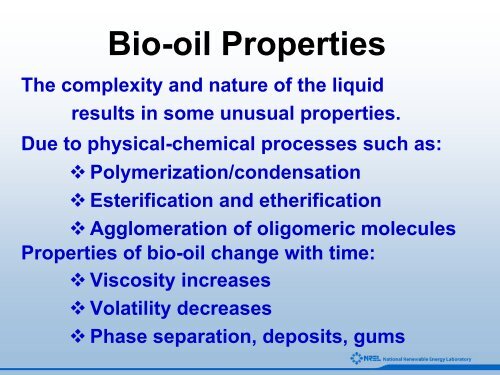 An Introduction to Biomass Thermochemical Conversion - NREL