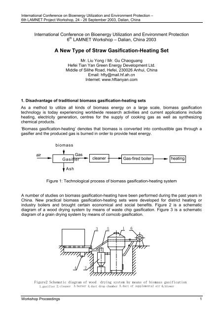 A New Type Of Straw Gasification Heating Set