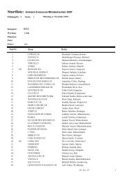 Startliste einfach - EtterEvents