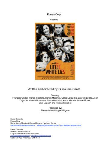 LITTLE WHITE LIES Press Kit - Unifrance