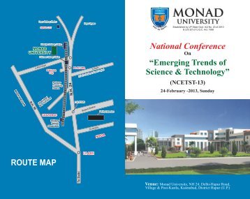 Download Conference e-brouchere - Monad University
