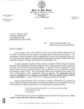 complaint against Clerk Louis M. Palagano - New Jersey Libertarian ...