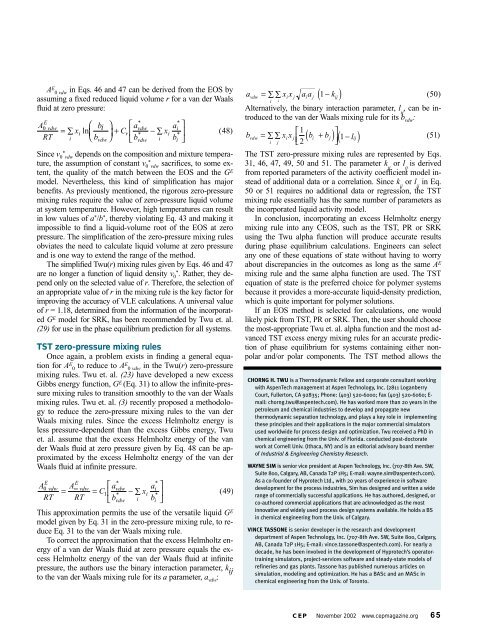 Getting a Handle on Advanced Cubic Equations of State