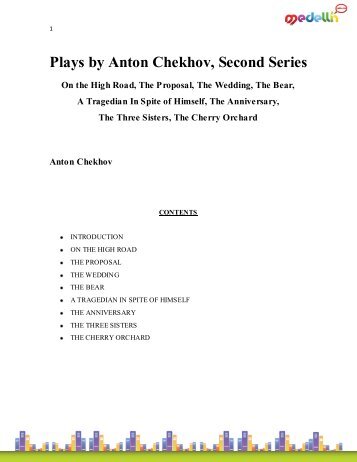 Plays by Anton Chekhov, Second Series