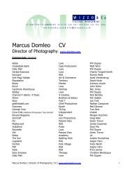 Marcus Domleo CV - Wizzo & Co