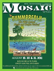 AUGUST 19, 20 & 21, 2011 - Mosaic