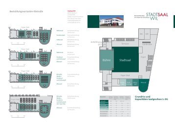 Bestuhlungsvarianten Kleinsäle Grundriss und ... - Stadtsaal Wil