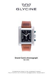Grand Carré chronograph - Glycine Watch SA