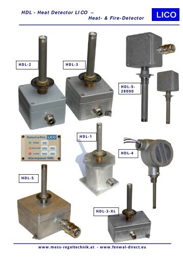 HDL - Heat Detector LICO - PAF, Prevent-a-Fire, LICO, DAF, Detect-a