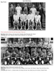 Sport 1963-64 Boys Boys Tennis Photo contributed by Ruth Horn ...