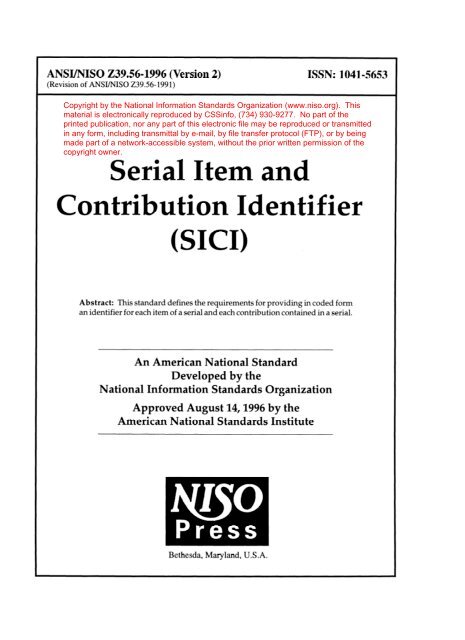 Serial Item and Contribution Identifier (SICI).pdf (published - NISO