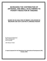 increasing the contribution of artisanal and small-scale mining to ...