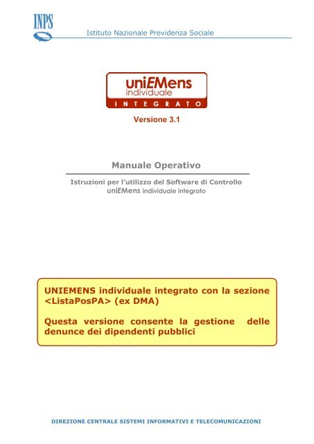 controllo uniemens controllo uniemens