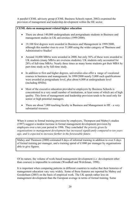 The Development of Management and Leadership Capability and its ...