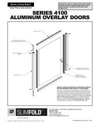 series 4100 aluminum overlay doors - Dunbarton Corporation