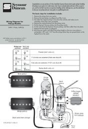 wiring instructions - Seymour Duncan