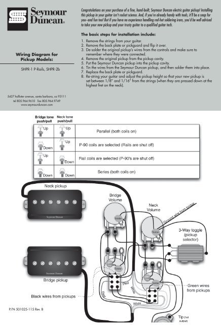 Wiring Instructions - Seymour Duncan