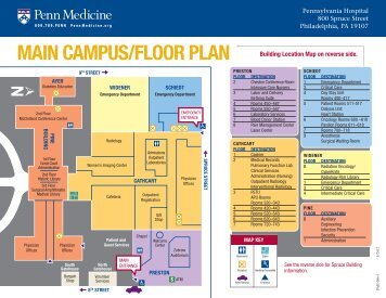 MAIN CAMPUS/FLOOR PLAN - Penn Medicine