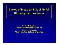 Basics of Head and Neck IMRT Planning and Anatomy - ASTRO