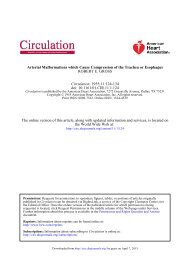 Compression of the Trachea or Esophagus - Circulation