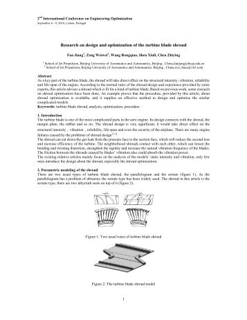 Research on design and optimization of the turbine blade shroud