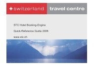 STC Hotel Booking-Engine Quick-Reference Guide 2006 www.stc.ch