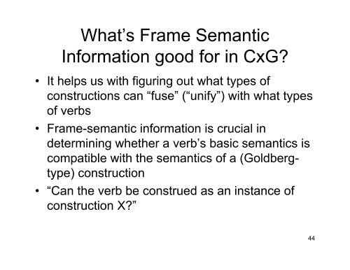 Expanding Construction Grammar and Frame Semantics