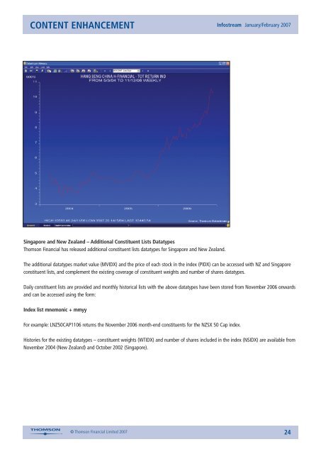 Infostream - Datastream Extranet