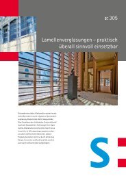 Lamellenverglasungen – praktisch überall sinnvoll ... - stebler