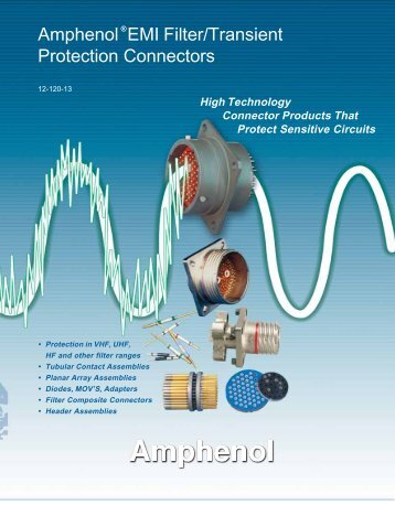 Amphenol EMI Filter/Transient Protection Connectors